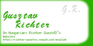 gusztav richter business card